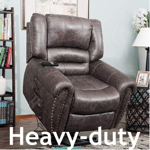 Big, cozy, heavy-duty recliner, lift chair for the big and tall and the plus size person. FREE shipping. Full figure furniture.