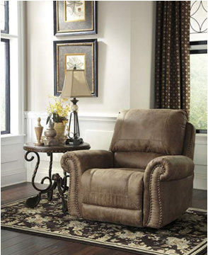 Big, cozy, reclining chair. Big and tall and the plus size chairs also available. FREE shipping. Full figure furniture.