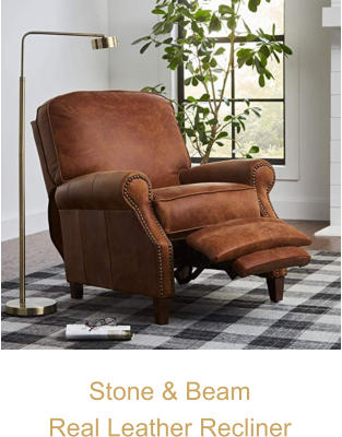 Stone & Beam Real Leather Recliner