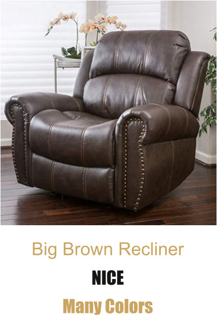 Big Leather Recliners, FREE shipping, SAVE on tax, #homedecor