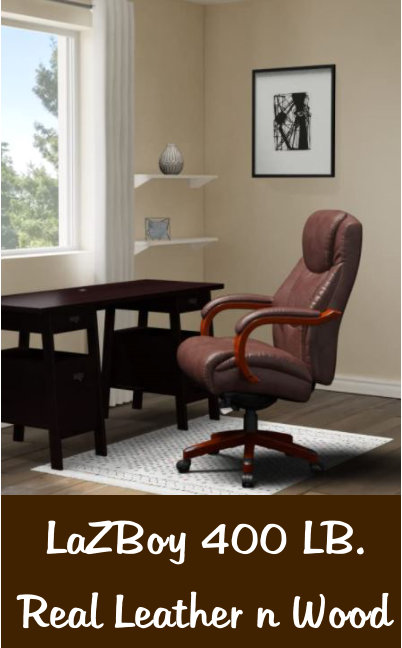LaZBoy 400 LB. Leather Executive Chair | Big Man Chair