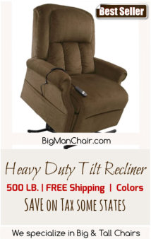 Heavy Duty Lift Recliner, 500 LB. | Big Man Chair