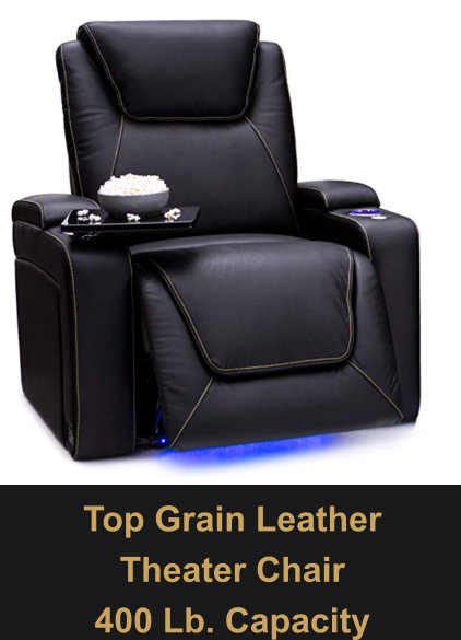 Top Grain Leather Theater Chairs