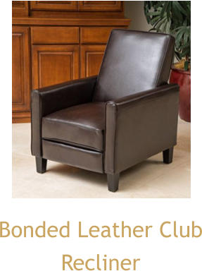 Bonded Leather Club Recliner